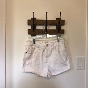 White Denim Shorts